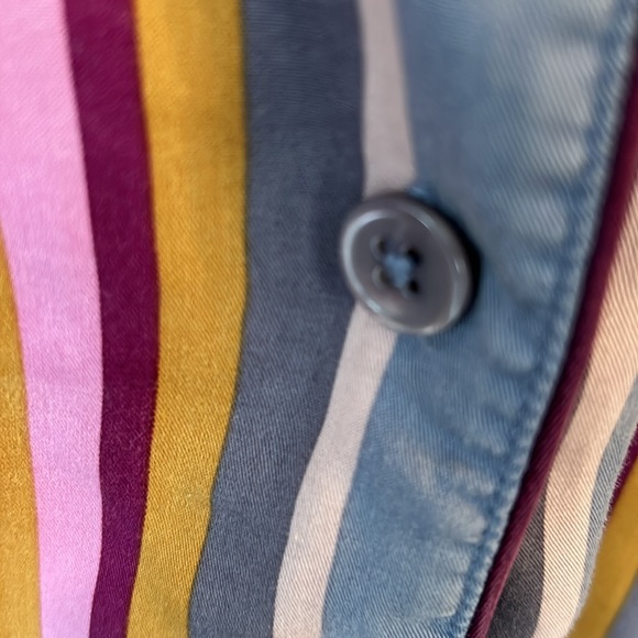 LOVE & LORE colourful striped shirt size large - Picture 3 of 8